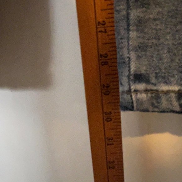 BoohooMAN Blue Jeans Straight Full Zip Up Leg Moto Relaxed Mens Size 34 - Picture 6 of 12